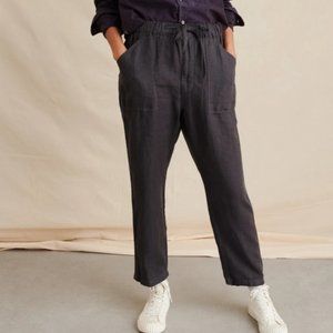 Alex Mill Pull On Linen Pant in Asphalt